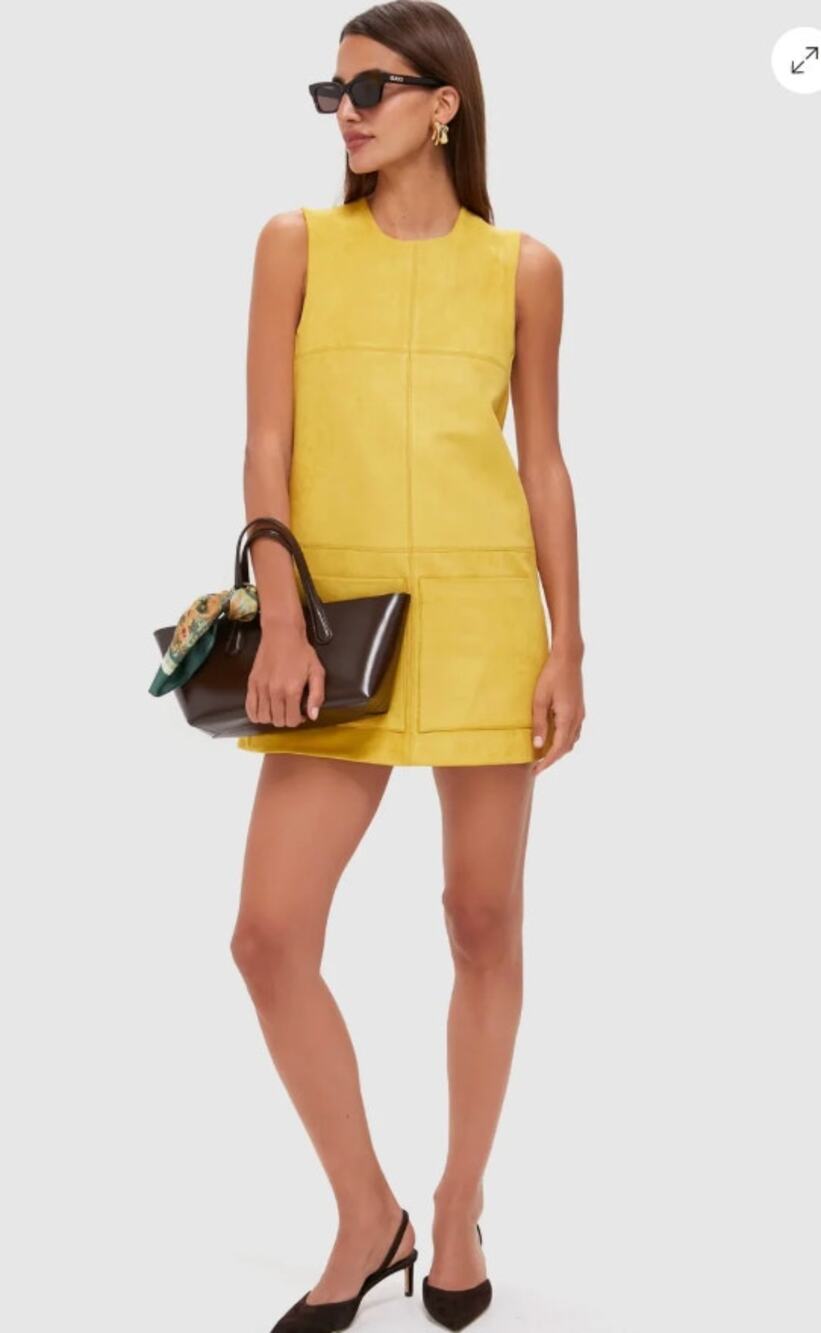 Alexis Dakota Dress Citrine Suede size M medium